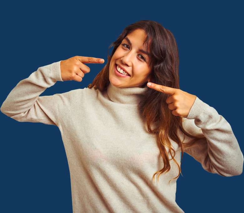 Smiling Teen showing her Skyce®